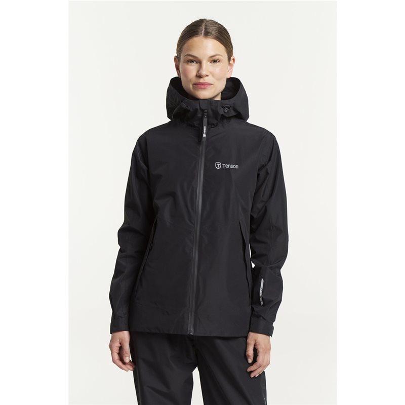 Tenson Winga Rain Jacket Women Black - S