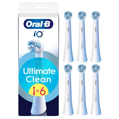 Oral-B iO Ultimate Clean borsthuvuden 6 st, vita, bild 2