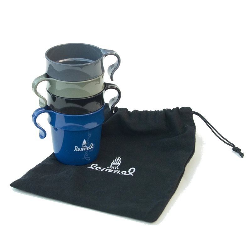 Lemmel Kaffe Kompispåsen 4 Stackable Mugs In Bag - OneSize