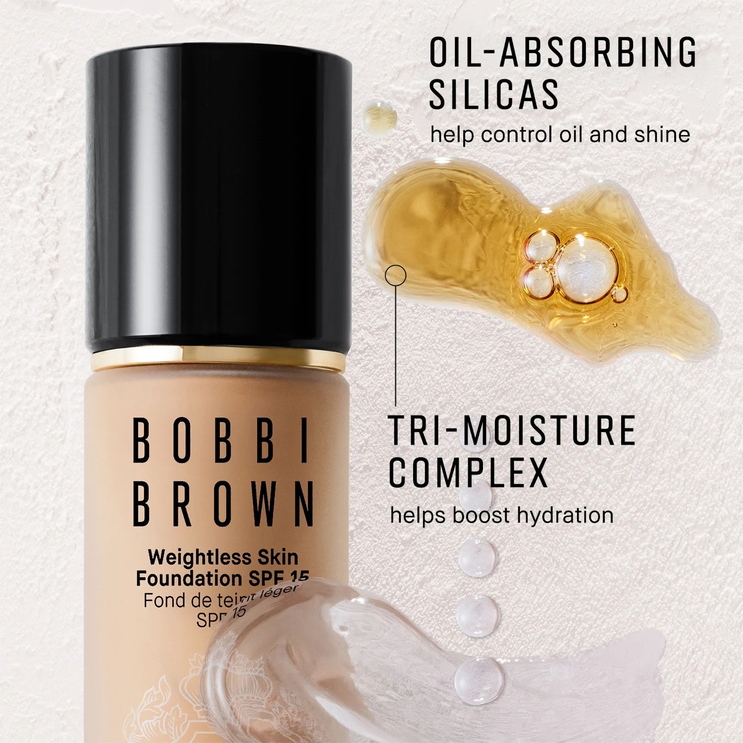 Bobbi Brown Weightless Skin Foundation SPF15 Warm Almond, bild 5