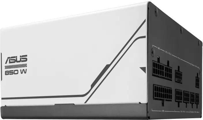 Asus Prime 850W Gold, ATX 3.0, 135 mm fläkt, 80PLUS Gold, löstagbara kablar, bulk - Vit, bild 2