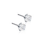 Blomdahl Silver Titanium Tiffany Precious, CZ White 5 mm