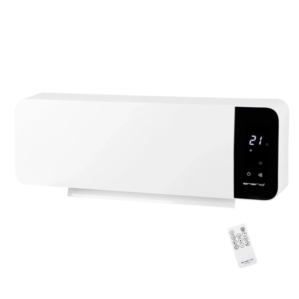 Emerio WH-133172 väggmonterad värmefläkt, vit