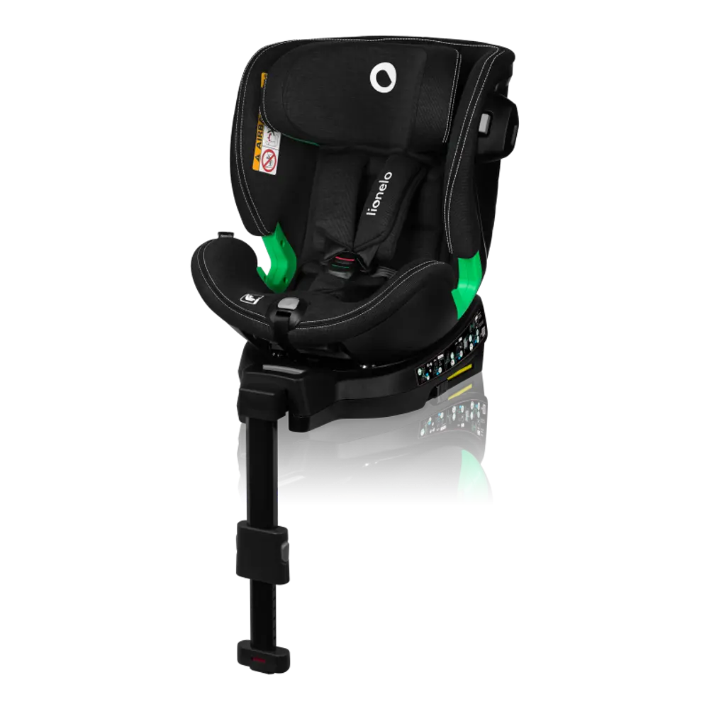 Lionelo Harmony i-Size Bilbarnstol - Black Carbon Bamboo