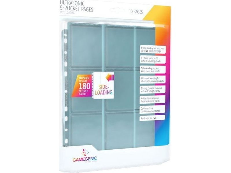 Ultrasonic 9-pocket pages side-loading