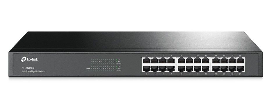TP-Link TL-SG1024, 24-port Gigabit, metallhölje, rackmonterbar, bild 4