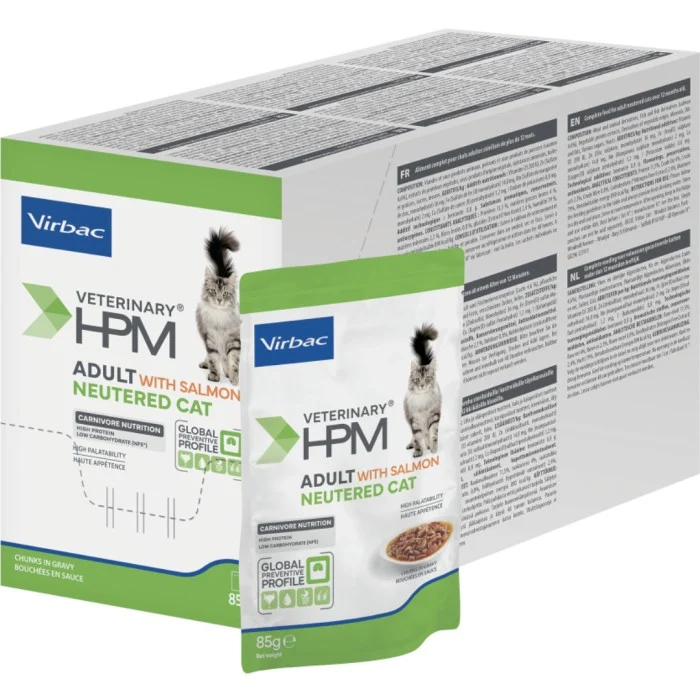 Virbac HPM Adult Neutered Cat WET 12 x 85 g