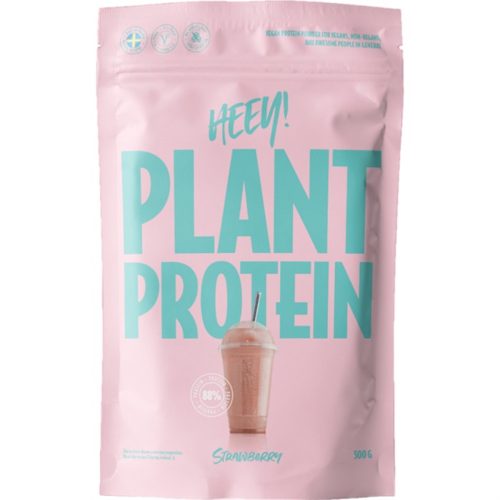 Heey! Veganskt Protein Jordgubb 500 g