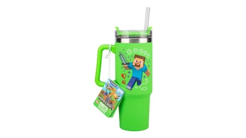 Minecraft Green 900ml Multiway Travel Cup Straw, bild 3