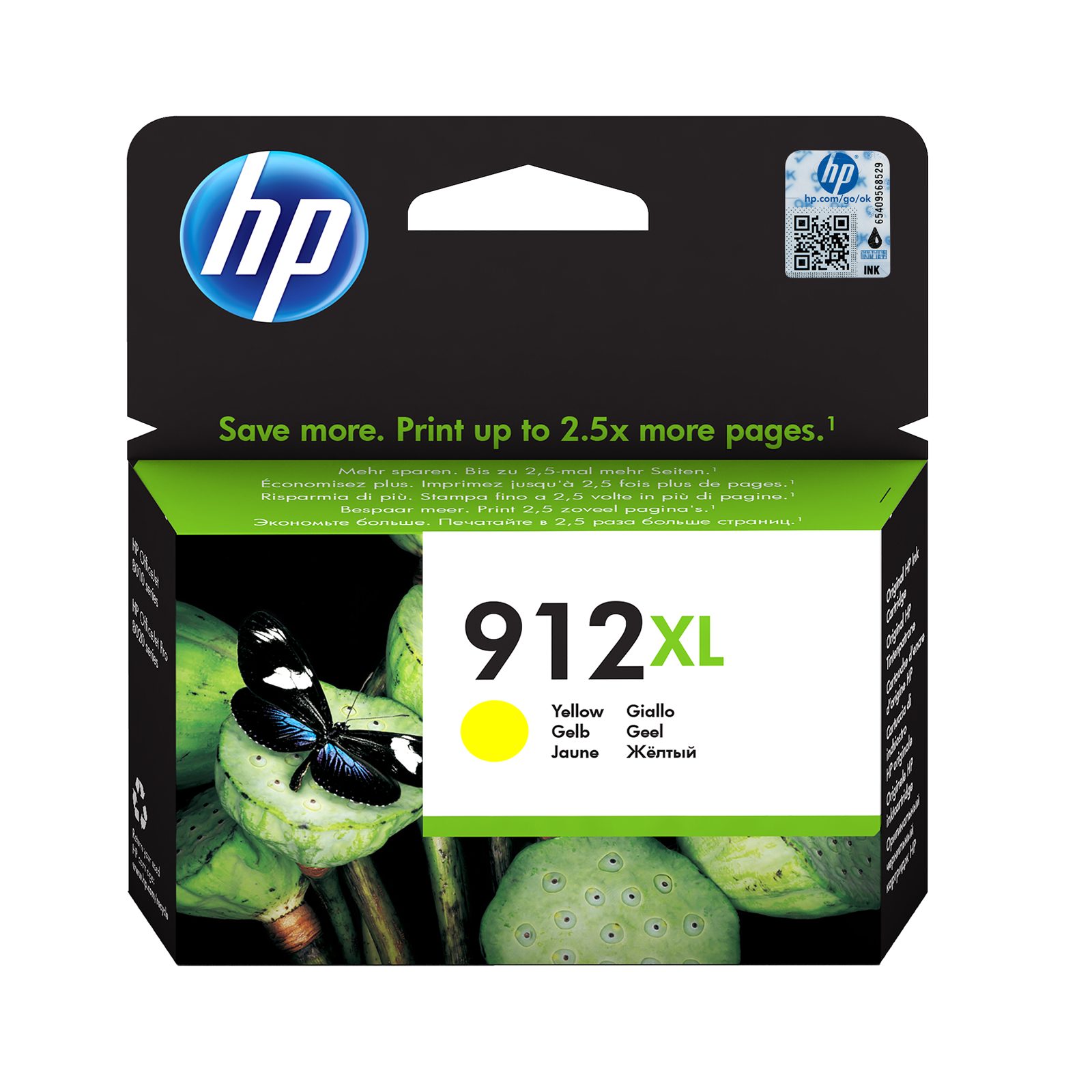 HP 912XL, gul bläckpatron 3yl83ae, bild 4