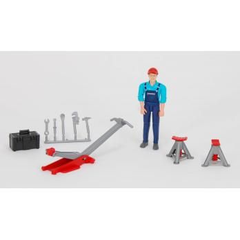 Bruder Figure set garage equipment toy