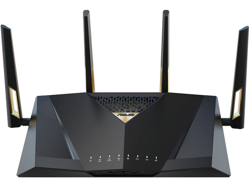 Trådlös router Asus RT-BE88U, Dual-band WiFi 7 BE7200, AiMesh, 1x2.5GbE+1x10GbE SFP+ WAN, 1x10GbE+3x2.5GbE+4xGigabit LAN, USB 3.2, bild 3