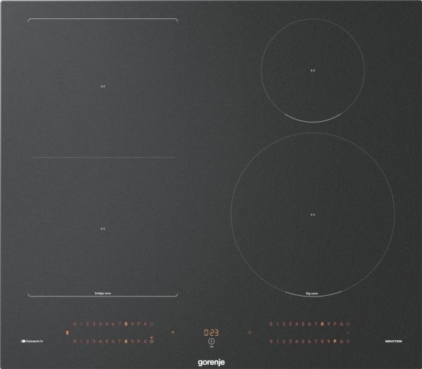 Gorenje Induktionshäll GI6433SRWF, Svart, Inbyggnad, 59,5 cm, Induktionshäll med zon, Keramik, 4 zon(er)