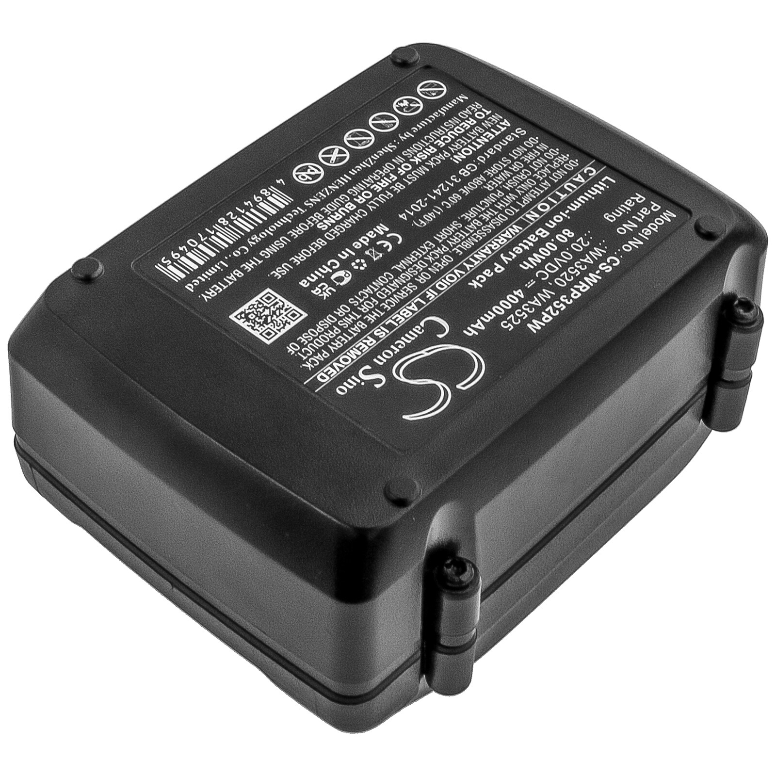 Batteri till Elverktyg för Worx 20V PowerShare, WG545, WG151 m.fl., bild 4