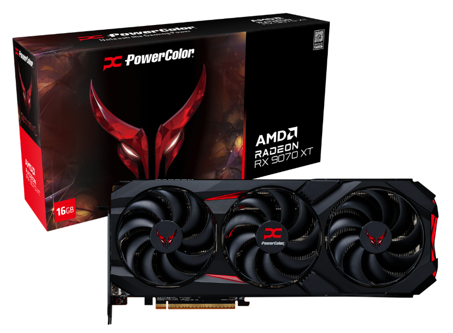 Powercolor Red Devil AMD Radeon RX9070 XT 16GB grafikkort, bild 5