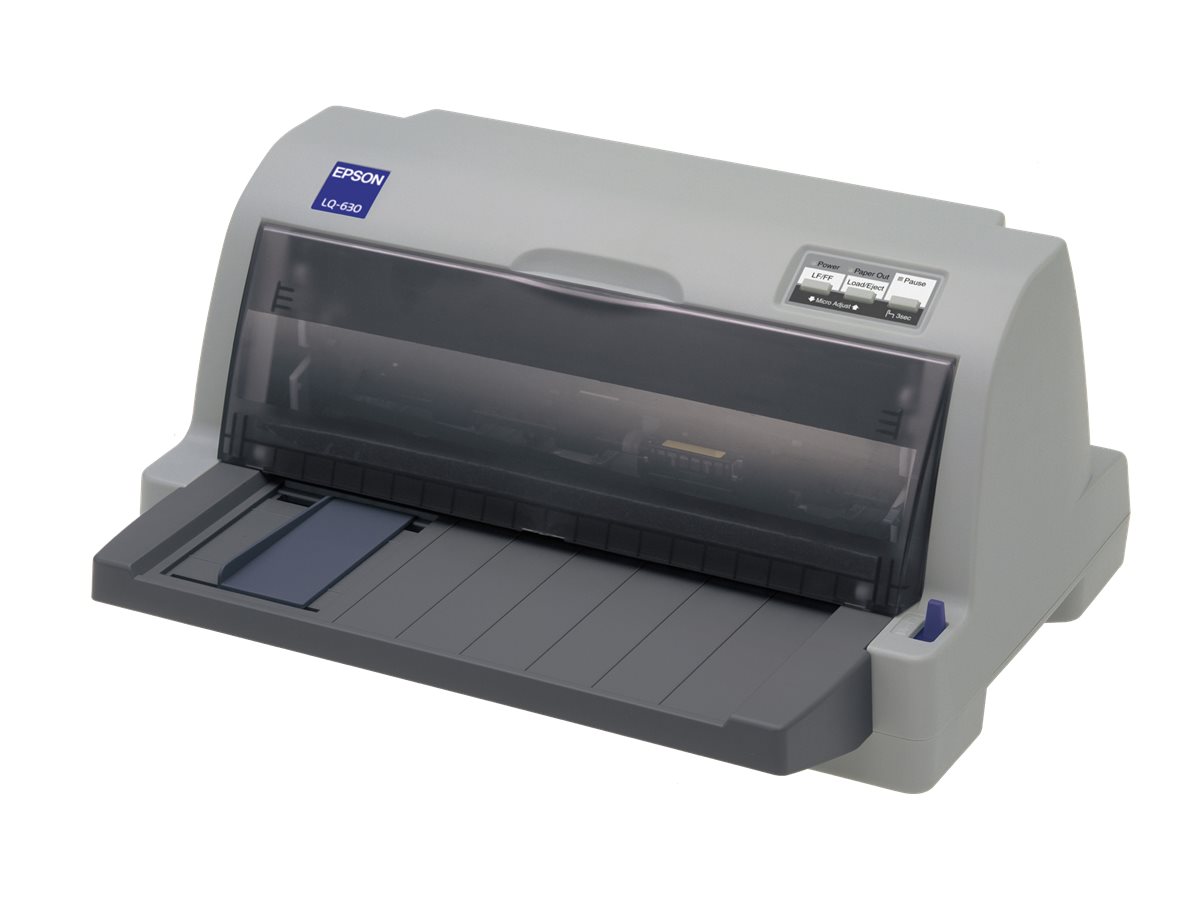 Epson LQ 630 - Skrivare - svartvit - punktmatris - 360 x 180 dpi - 24 pin - upp till 360 tecken/sek - parallell, USB 2.0