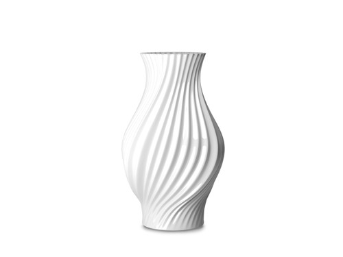 Lyngby Porcelæn - Twist Vas - Vit - 25 cm, bild 2
