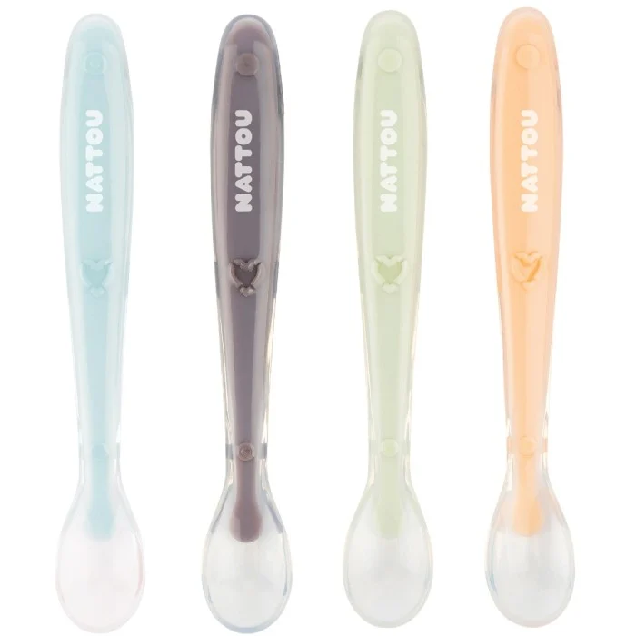 Nattou Soft Silicone skedar 4 st