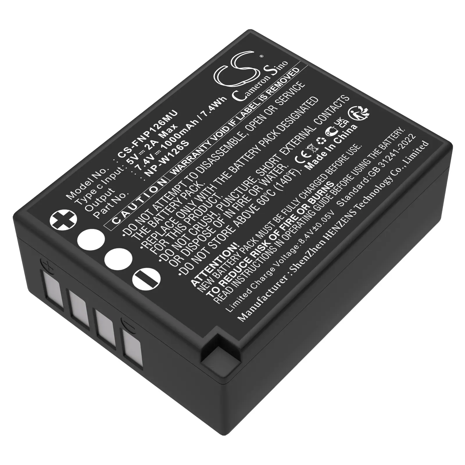 Batteri till Kamera för Fujifilm FinePix HS30, FinePix HS30EXR, FinePix HS33EXR m.fl.