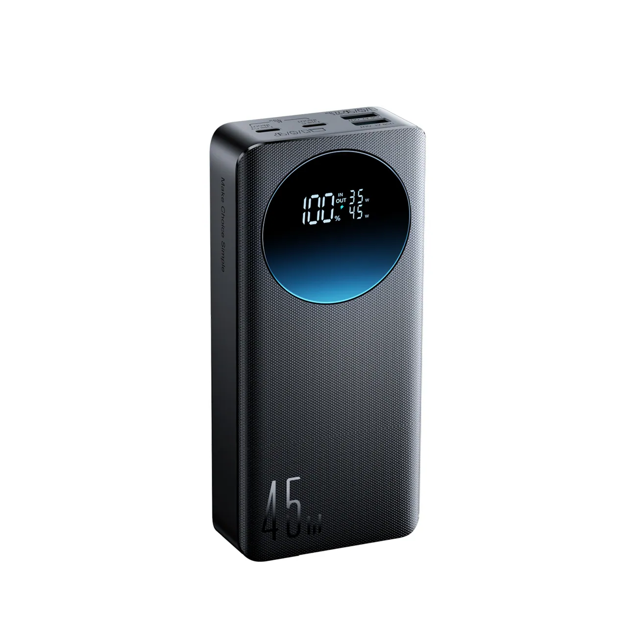Joyroom JR-PBF02 Pro 20000 mAh 45W Powerbank med digital display 2x USB-A 2x USB-C - Svart