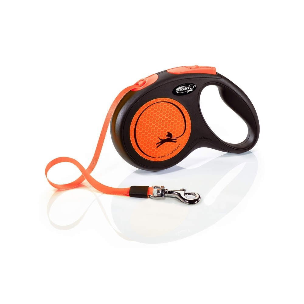 Flexi New Neon Medium 5 m band Orange