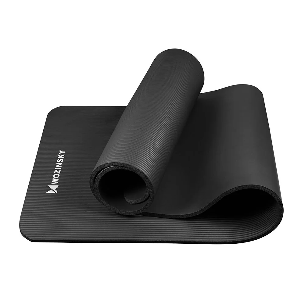 Wozinsky Yogamatta 181 x 63 x 0,9 cm - Svart