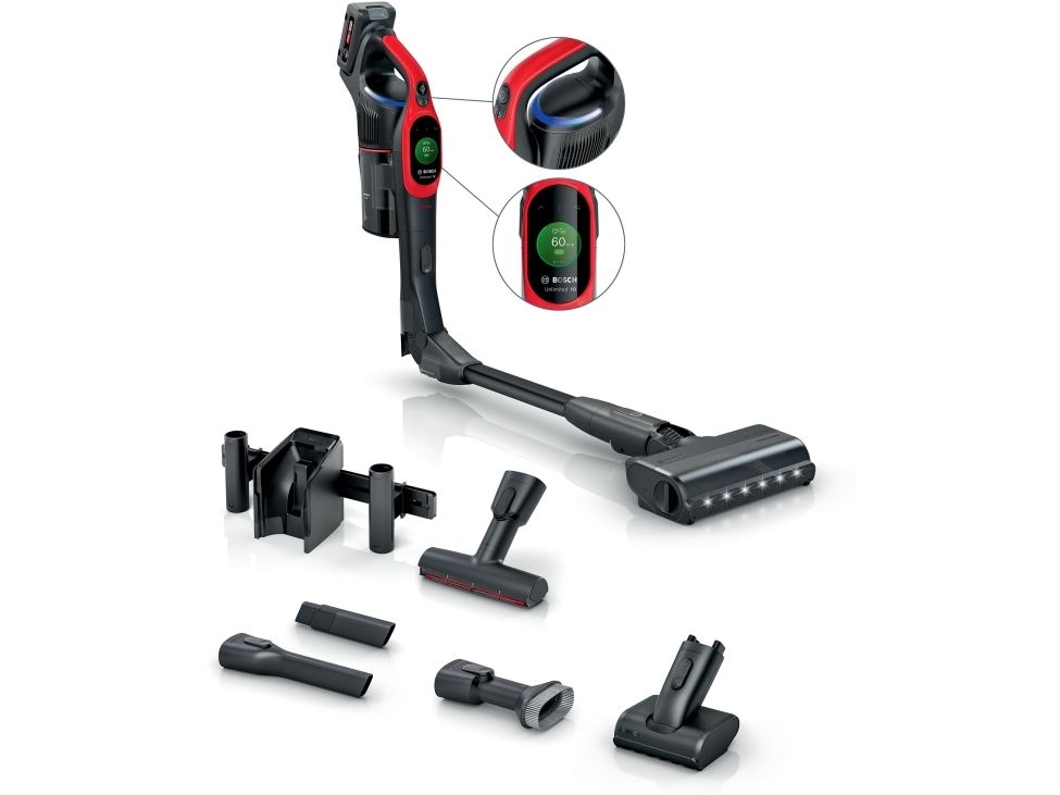 Bosch BCS1041PET, Skaftdammsugare, Utan påse, Svart, Röd, 0,4 l, Torr, HEPA