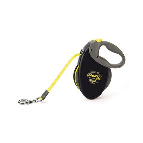 Flexi - Leash Giant - L - 8m Tape - Black/Neon Yellow - Max 50Kg - (600.7782)
