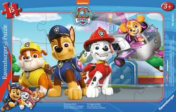Ravensburger Rampussel: Paw Patrol Fyra modiga räddare - 15 Bitar