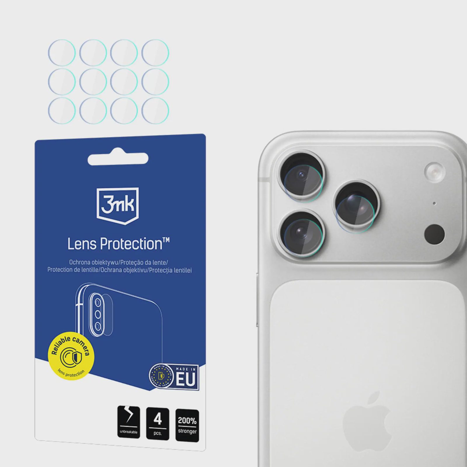 3mk Linsskydd – Kameraglas för Apple iPhone 17 Pro