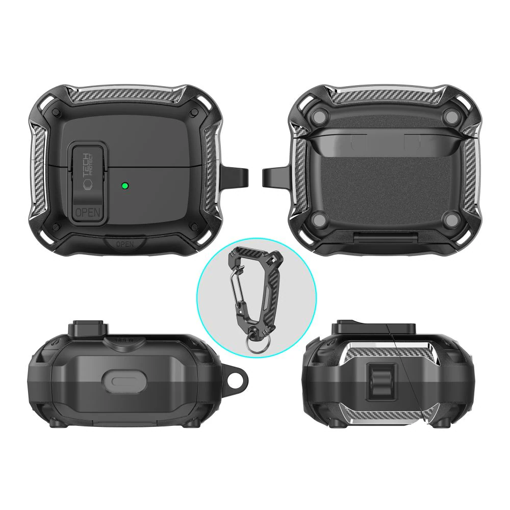 Tech-Protect silikonhakfodral för Samsung Galaxy Buds 3 / 3 FE / 3 Pro - Svart, bild 3