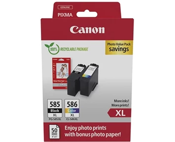 Canon PG-585XL/CL-586XL bläckpatroner med fotopapper