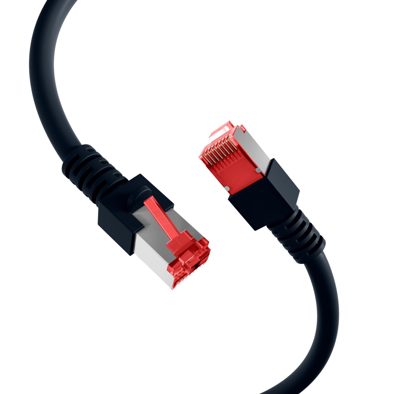 EFB Elektronik RJ45 S/FTP Cat6, 30 m, Cat6, S/FTP (S-STP), RJ-45, RJ-45, Sort