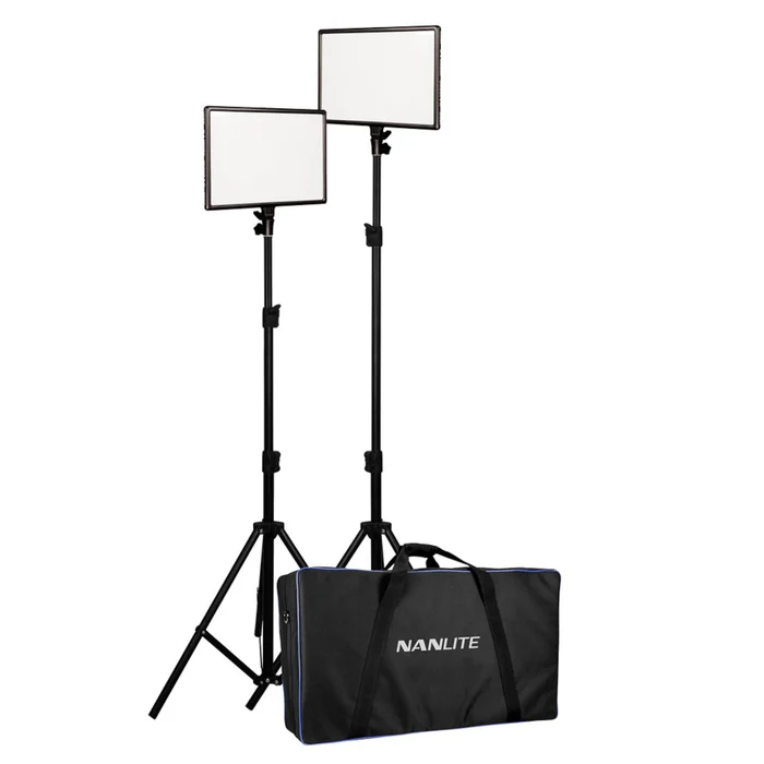Nanlite LumiPad 25 LED-paneler med stativ 2-pack