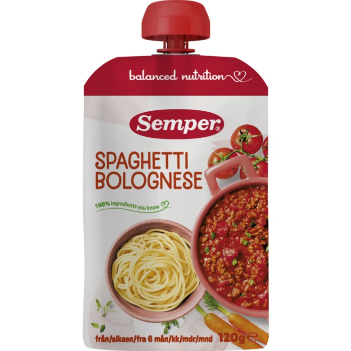 Klämmis Spaghetti bolognese 6 m