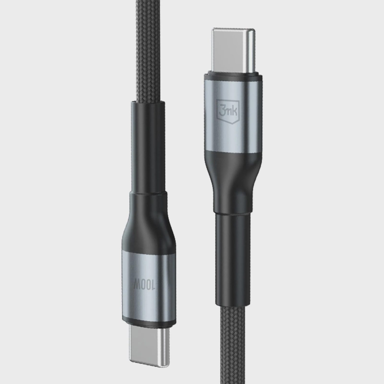 3mk Hyper Cable N-SERIES USB-C / USB-C 1,5 m PD 3.0 QC 3.0 20 V / 5 A 100 W – svart, bild 2