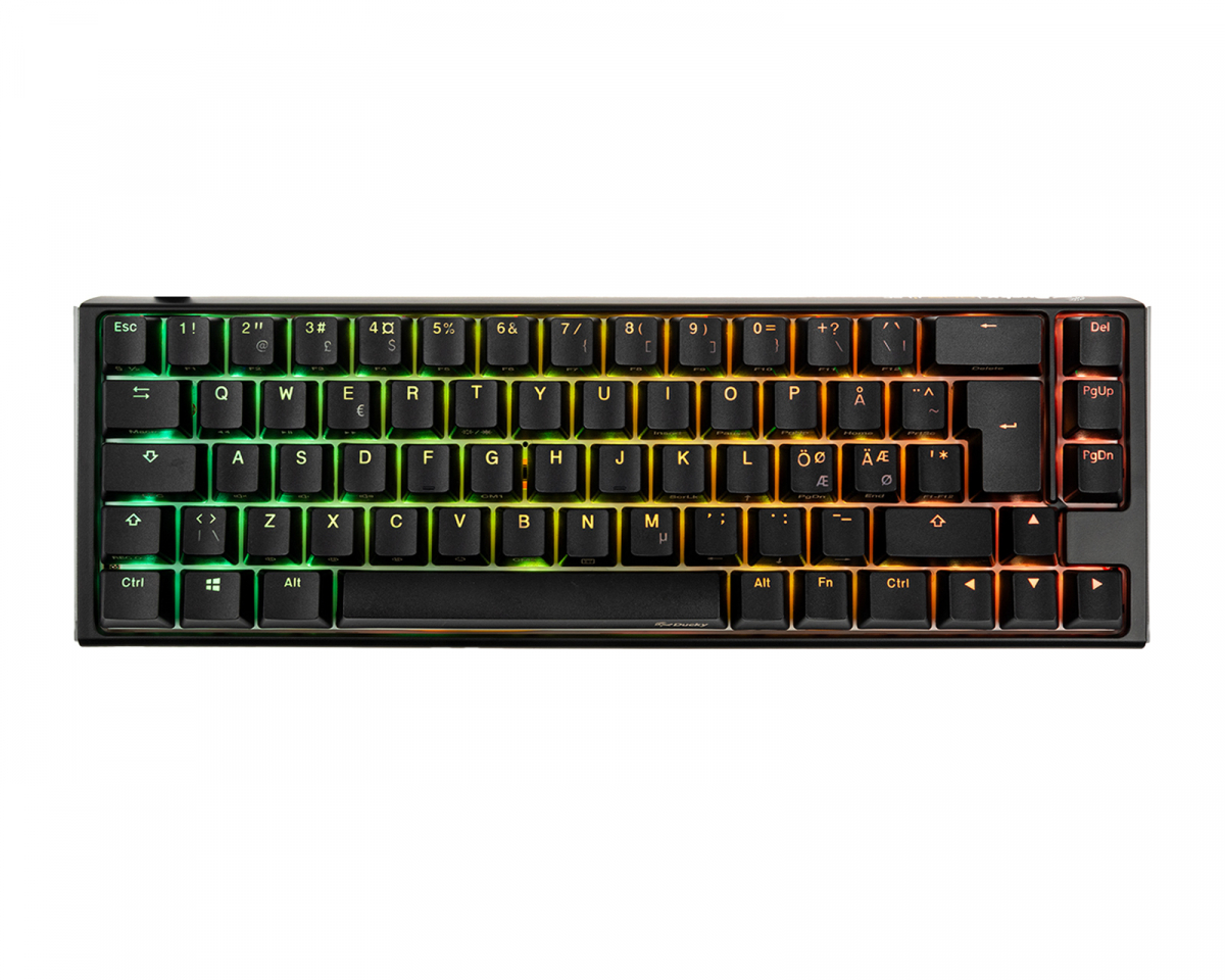 Ducky One 3 Classic Black/White SF 65% mekaniskt tangentbord, Cherry MX Red