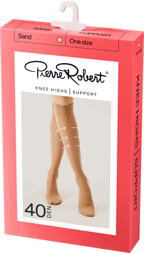 Pierre Robert Knee Highs Support 40 DEN Sand 36-41