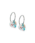Blomdahl Natural Titanium Heart Sleeper 14mm Rainbow