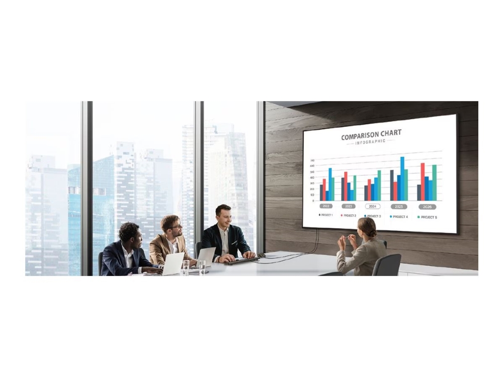 LG 75UH5N-M - 75 Diagonal klass UH5N-M Series LED-bakgrundsbelyst LCD-skärm - digital skyltning med integrerat Pro:Idiom - webOS - 4K UHD (2160p) 3840 x 2160 - kant-LED - svart