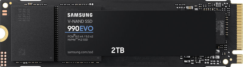 2 TB Samsung 990 EVO NVMe PCIe 4.0 SSD, TLC, M.2, bild 2