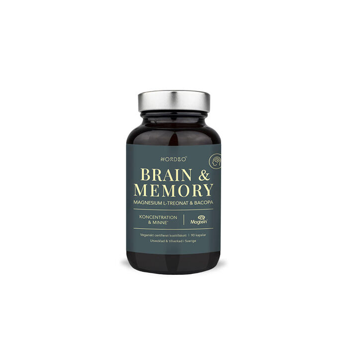 Nordbo Brain & Memory Magnesium, 90 st, bild 3
