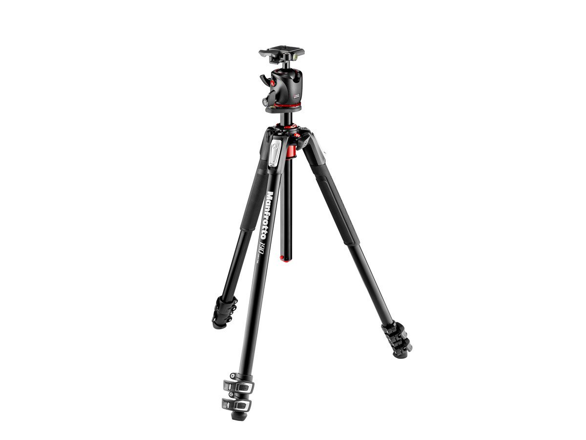 Stativkit Manfrotto MK190XPRO3 + MHXPRO-BHQ2 aluminium, bild 3