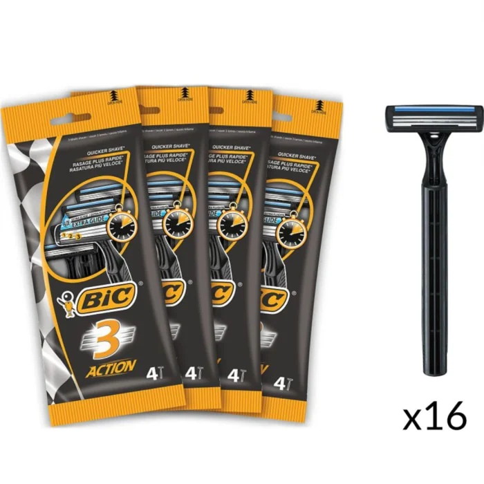 BIC 3 Action Multipack rakhyvlar 16 st
