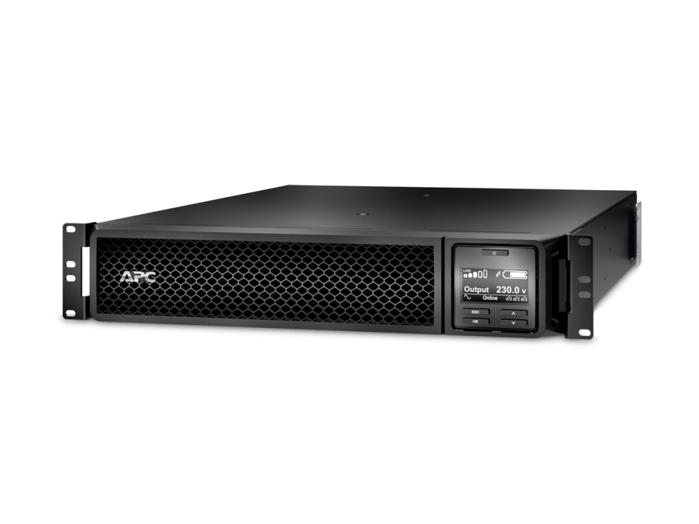 APC Smart-UPS SRT 1000VA RM - UPS (kan monteras i rack) - AC 230 V - 1000 Watt - 1000 VA - RS-232, USB, Ethernet 10/100 - utgångskontakter: 6 - PFC - 2U - svart - med APC UPS kort för nätverkshantering AP9641