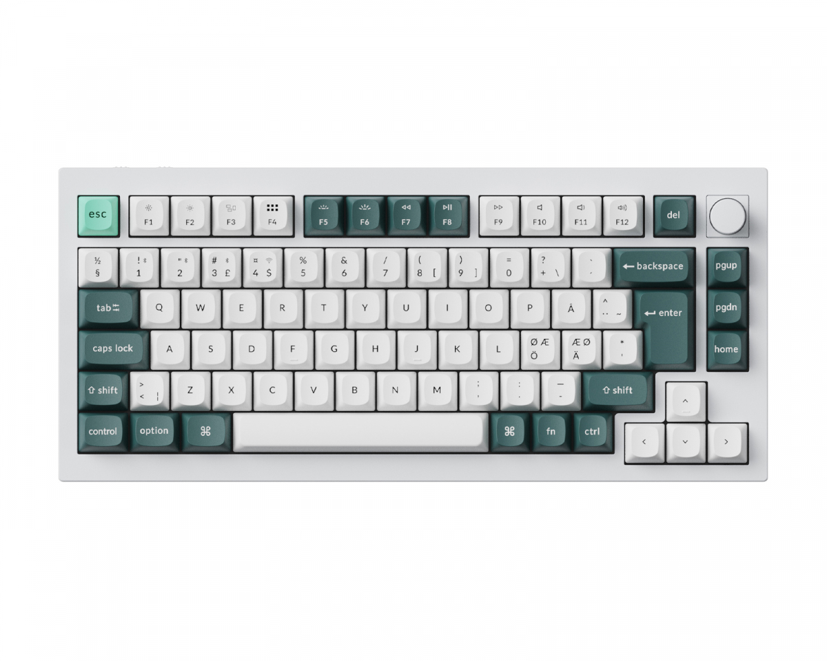 Keychron Q1 HE Shell White Wireless tangentbord för gaming, bild 4