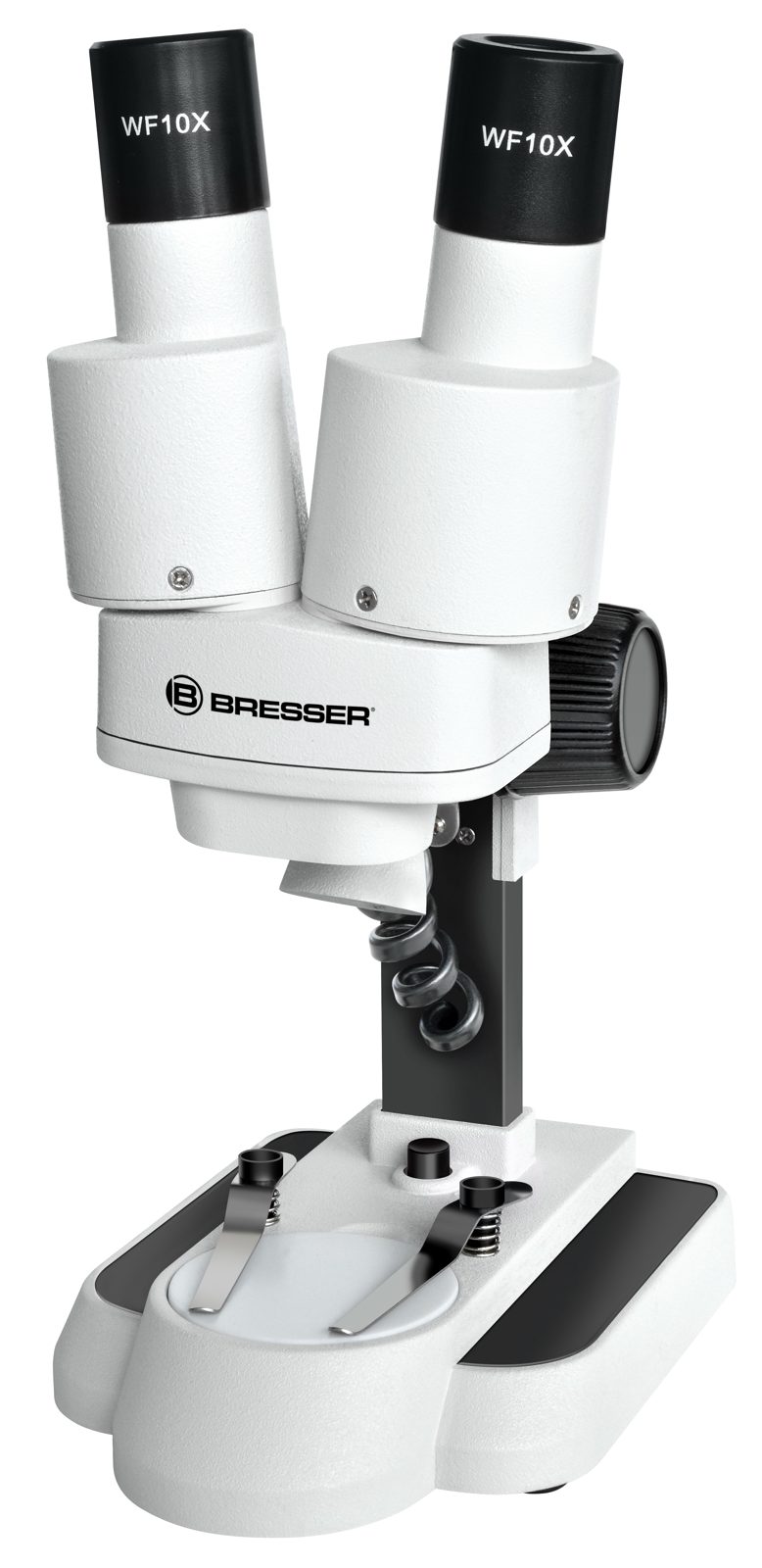 Bresser Optics Junior 20x, Optiskt mikroskop, Vit, 20x, Batteri, 100 mm, 135 mm