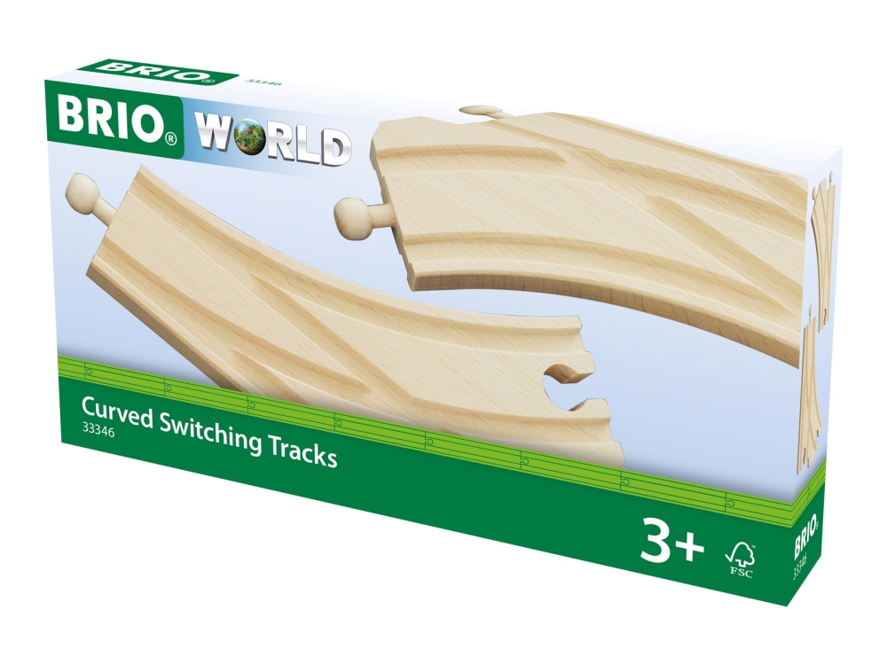 BRIO 33346 Böjda växlar