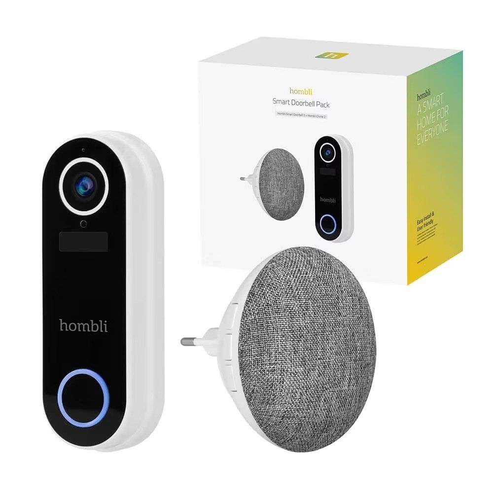Hombli - Smart Doorbell 2 Promo Pack (Doorbell 2 + Chime 2) White, bild 4