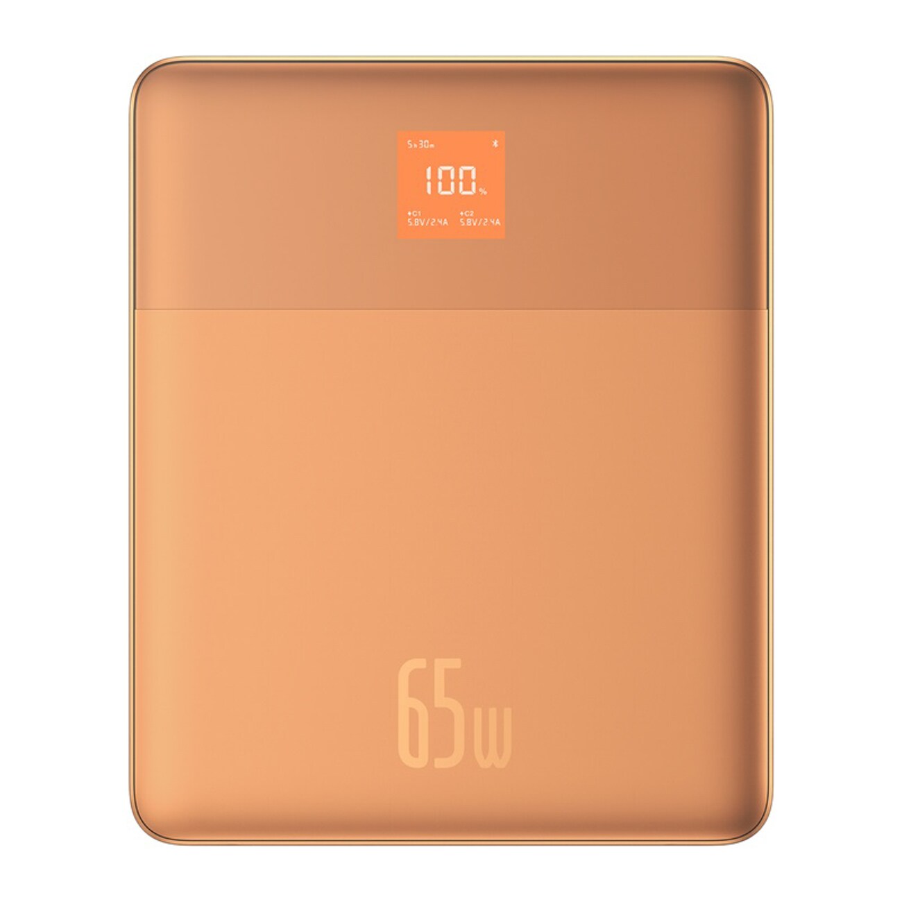 Baseus Blade2 12000 mAh 65 W powerbank m digital display + USB-C–USB-C 100 W 50 cm kabel – Orange, bild 3